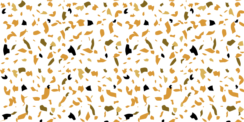 Tapis vinyle texture terrazzo blanc et marron - TenStickers
