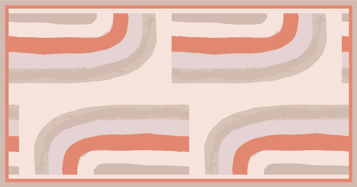 Tapis vinyle salle de bain vagues de couleurs douces - TenStickers