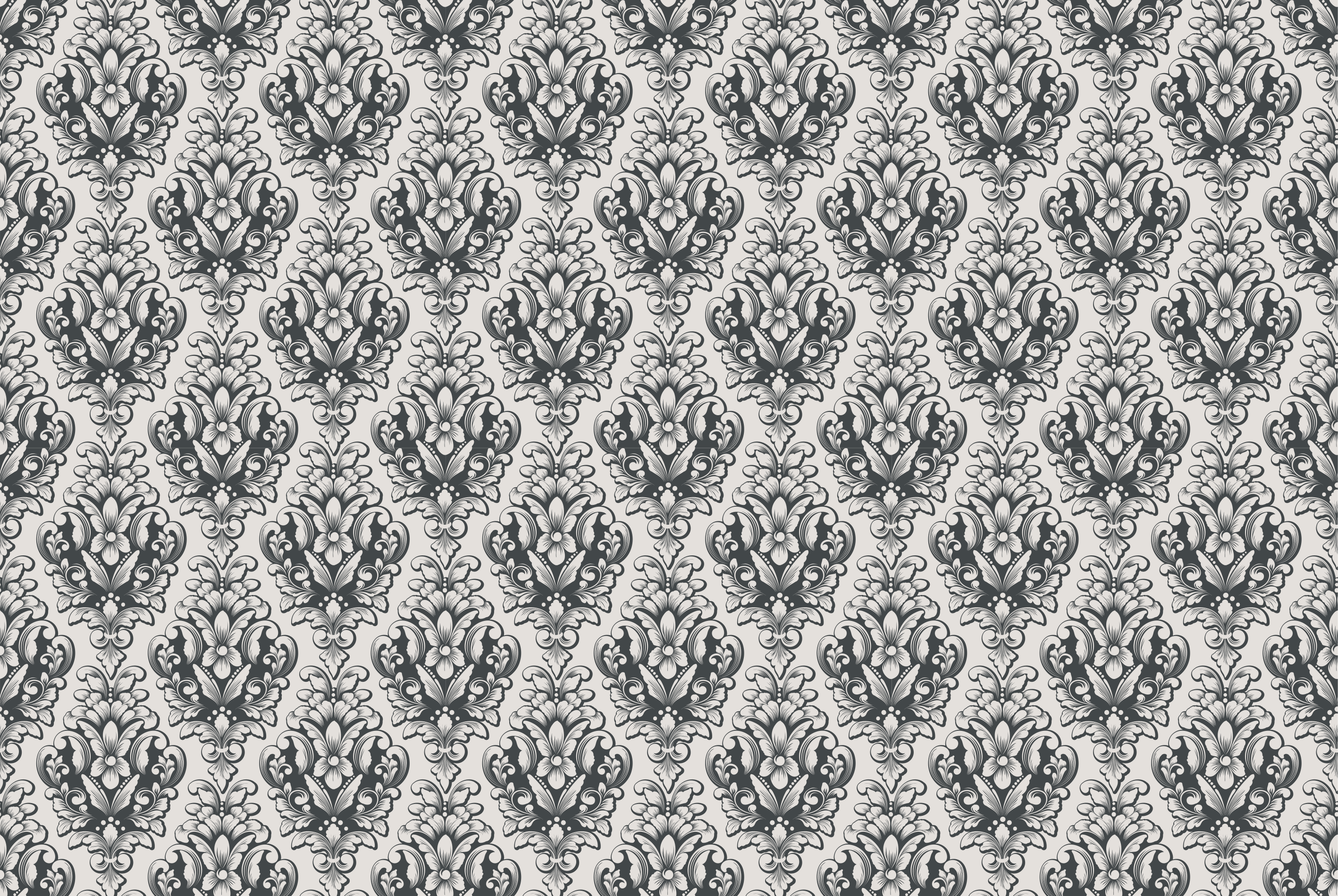 Tapis vinyle vintage motif de carreaux baroques - TenStickers