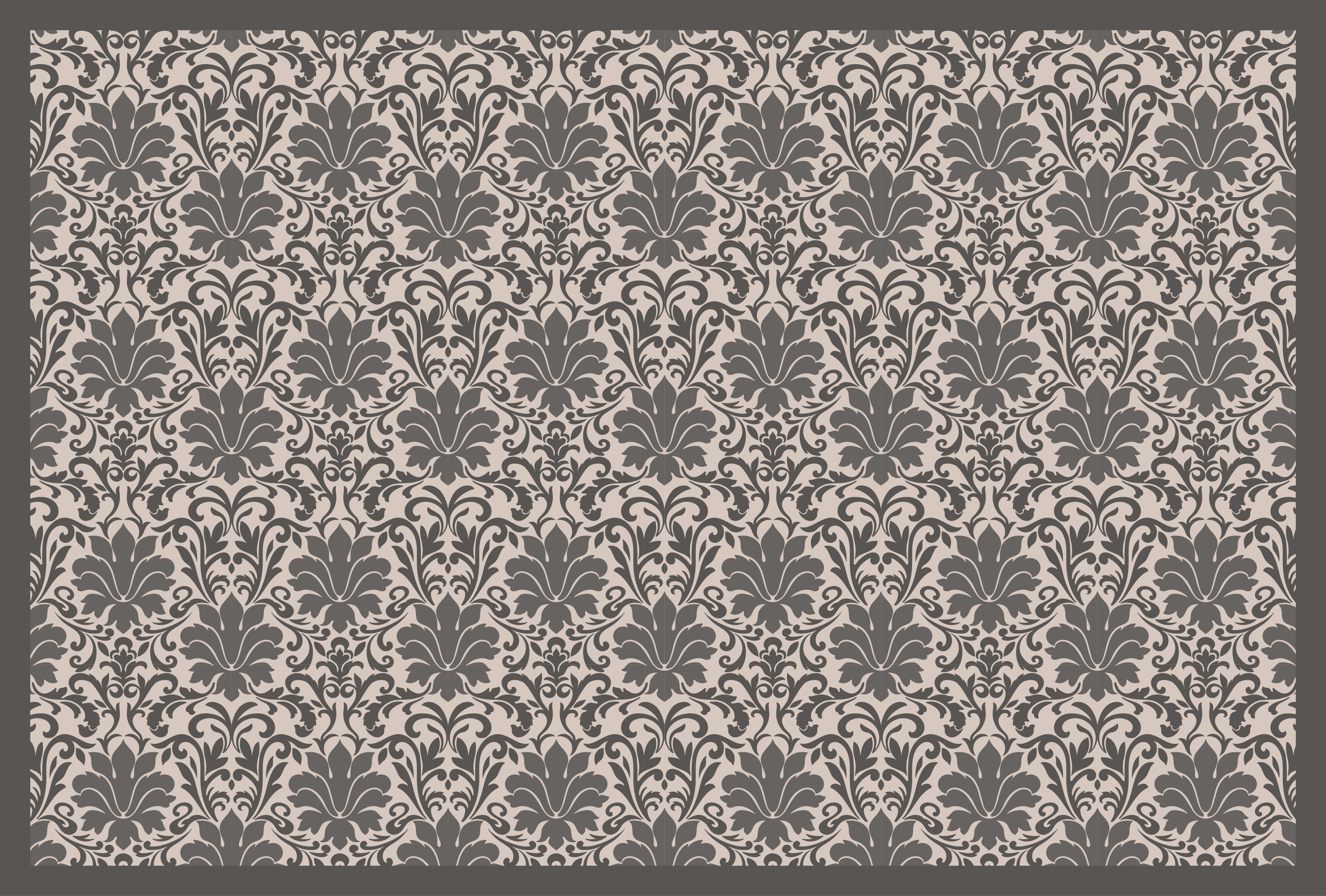 Tapis vinyle pierre motif damassé élégant - TenStickers