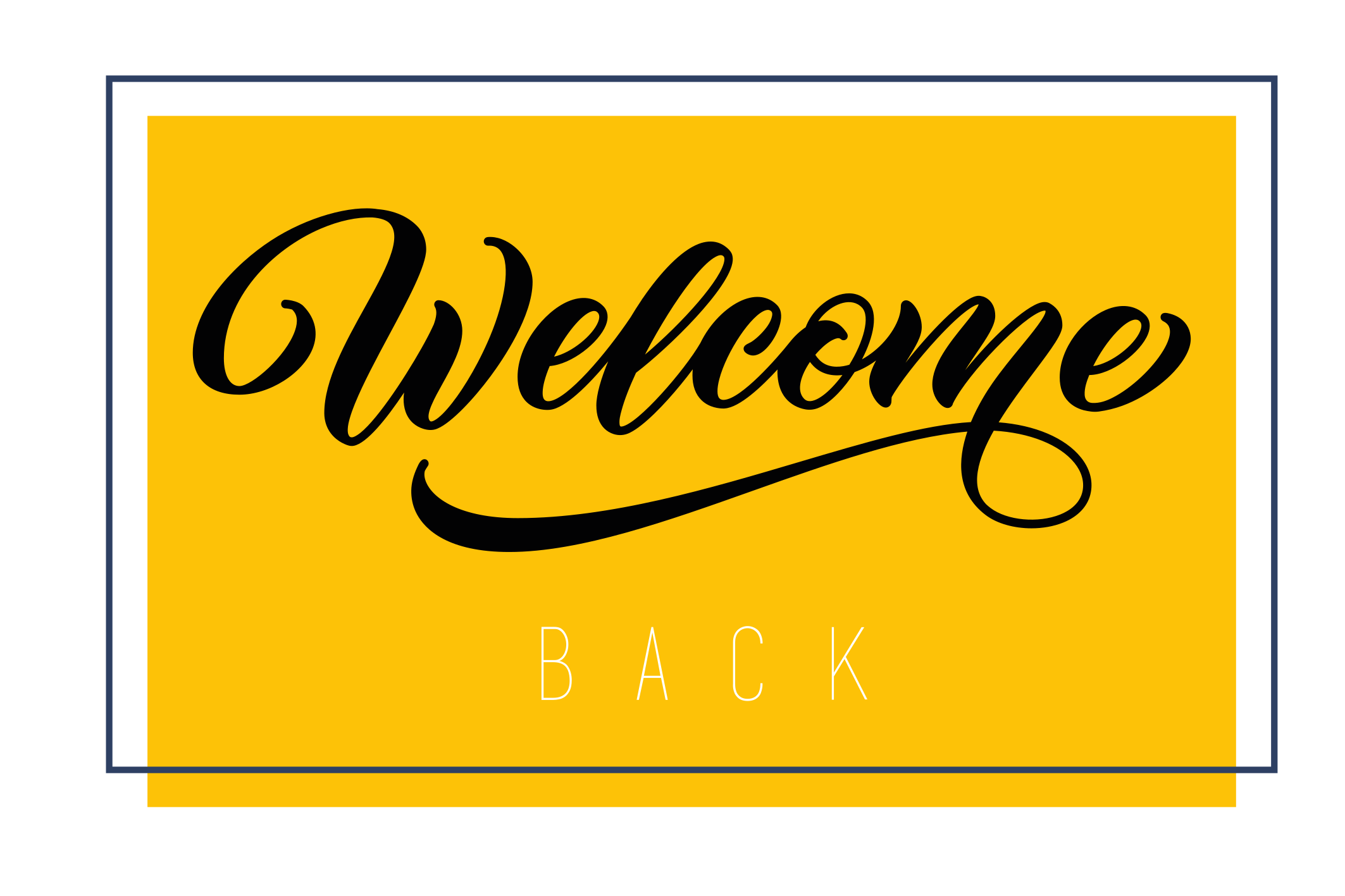 Tapis vinyle entrée bon retour salutation - TenStickers