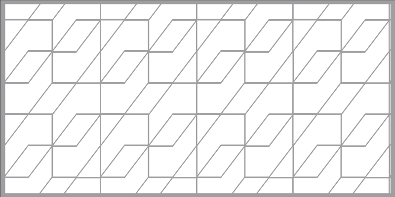 Tapis vinyle géométrique motif en zigzag - TenStickers