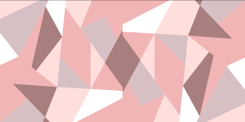 Tapis vinyle géométrique motif triangulaire rose et gris - TenStickers