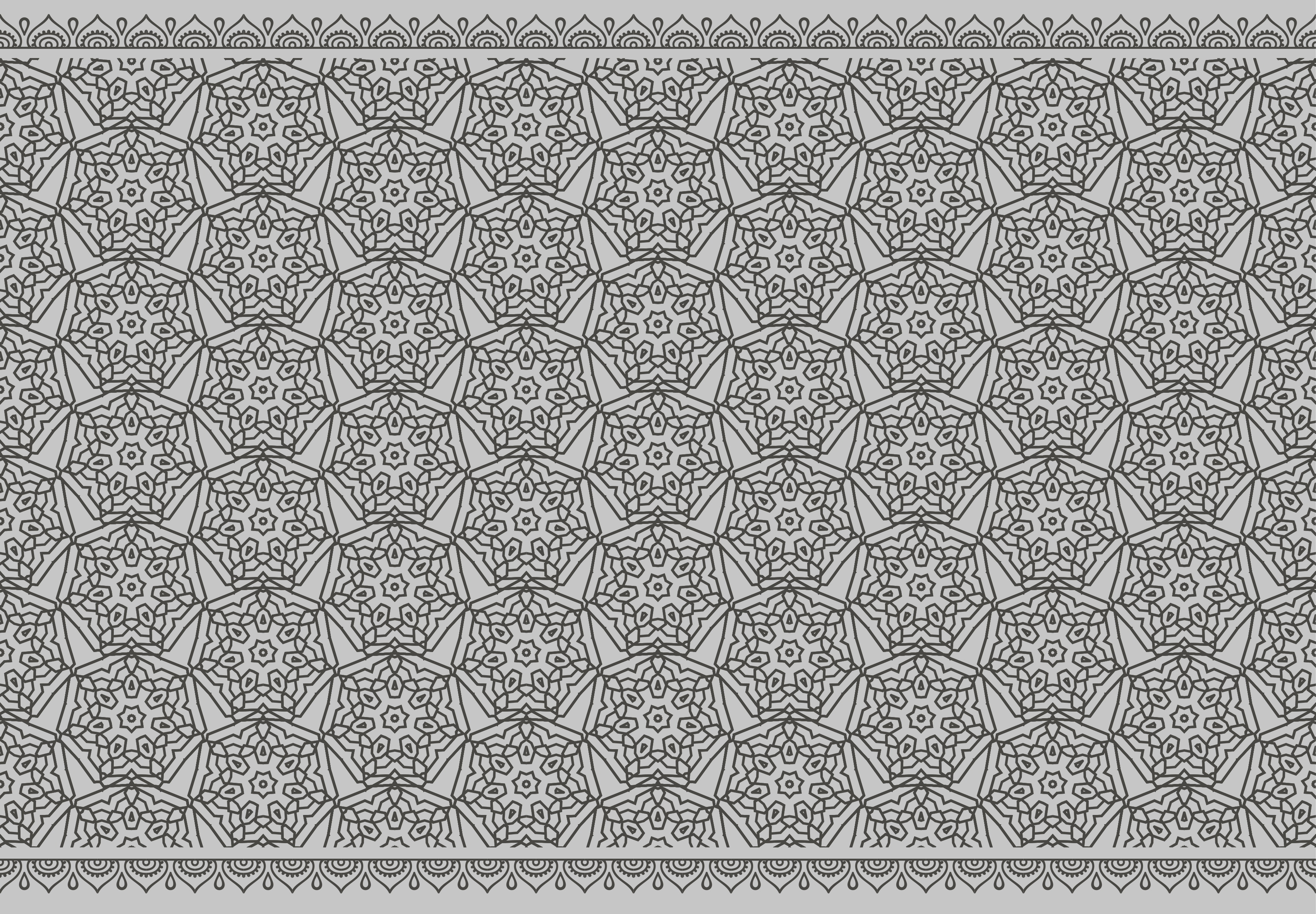 Tapis vinyle mandala symétriques moderne - TenStickers