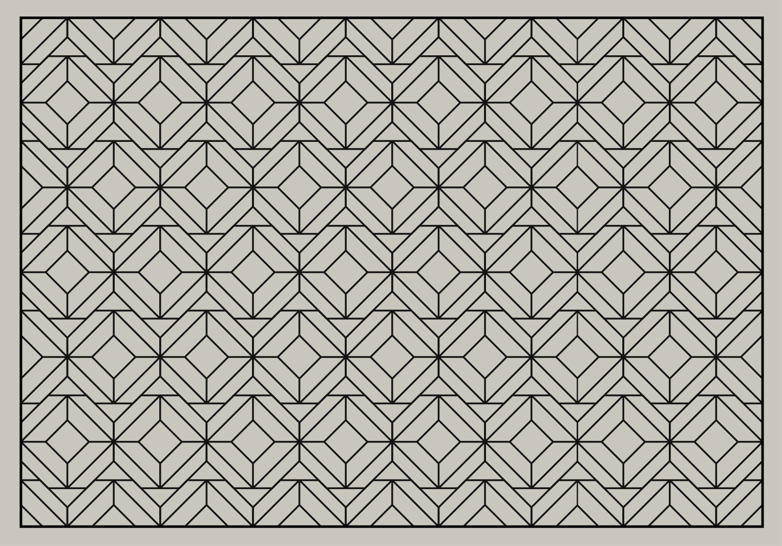 Tapis vinyle salle de bain motif géométrique - TenStickers