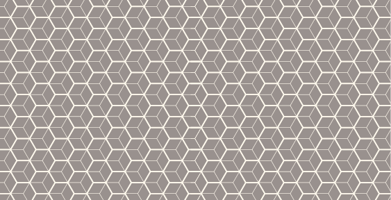 Tapis vinyle géométrique hexagones sur fond gris - TenStickers