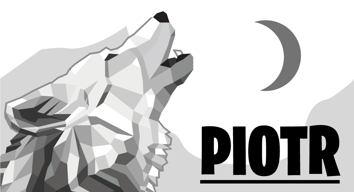 Tapis vinyle personnalisé loup géométrique - TenStickers