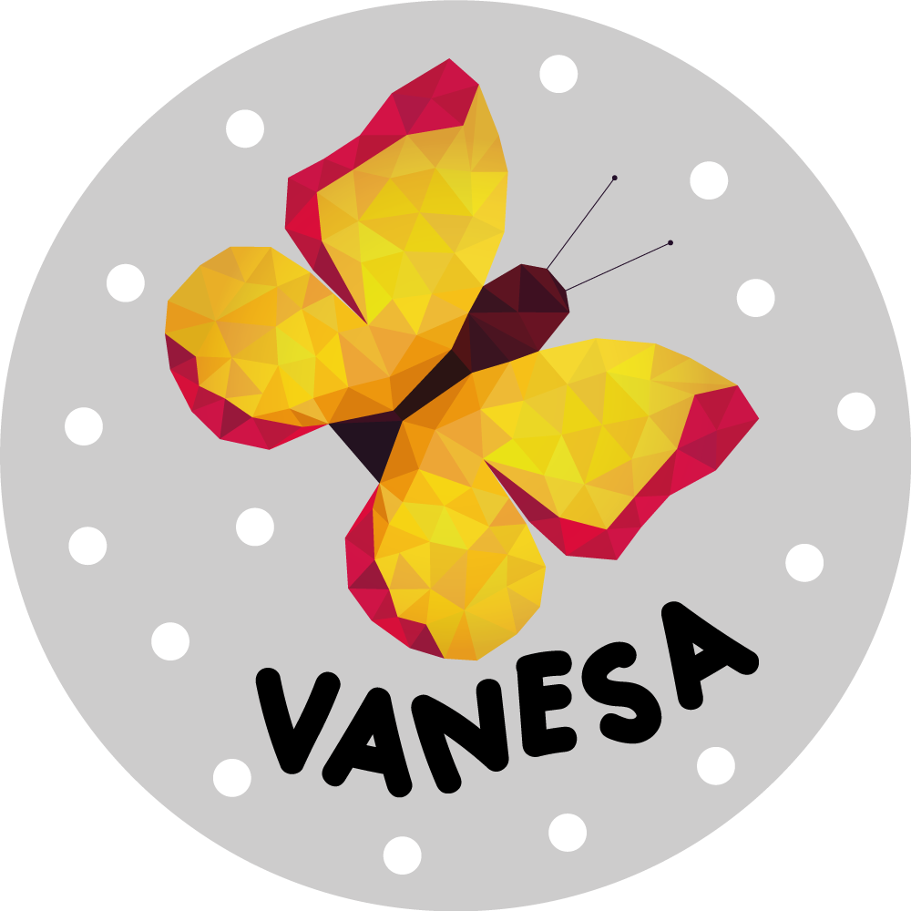 Tapis vinyle personnalisé papillon sur mesure - TenStickers