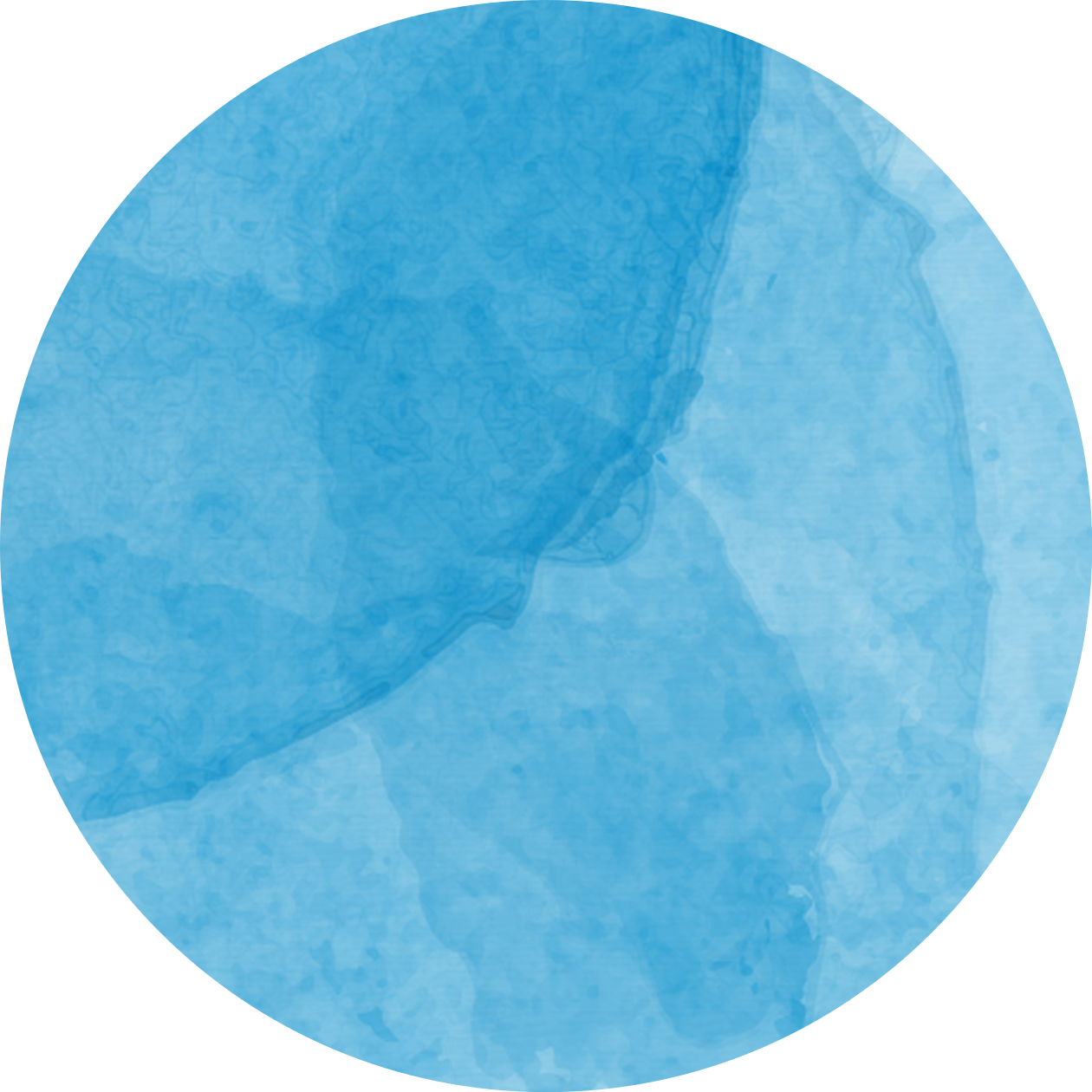Tapis vinyle minimaliste rond nuance bleu abstrait - TenStickers
