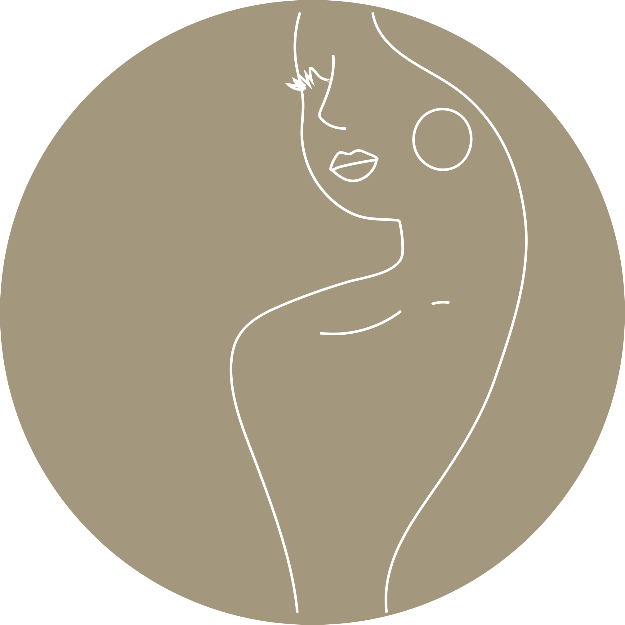 Tapis vinyle minimaliste de visage de femme - TenStickers