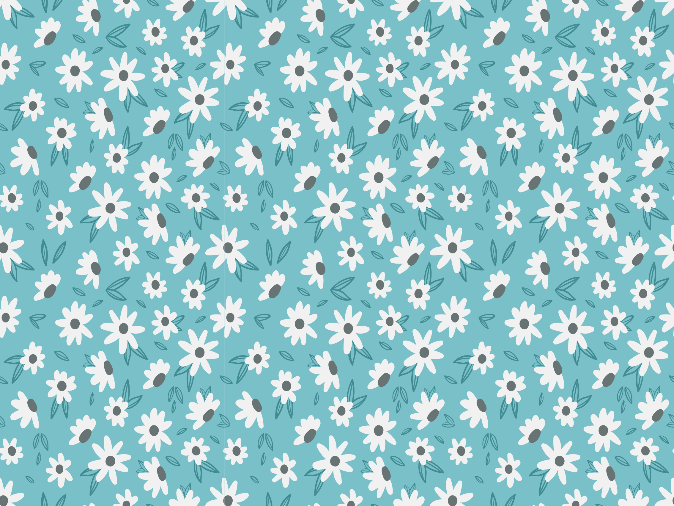 Tapis vinyle fleurs et plantes décor à motifs floraux - TenStickers