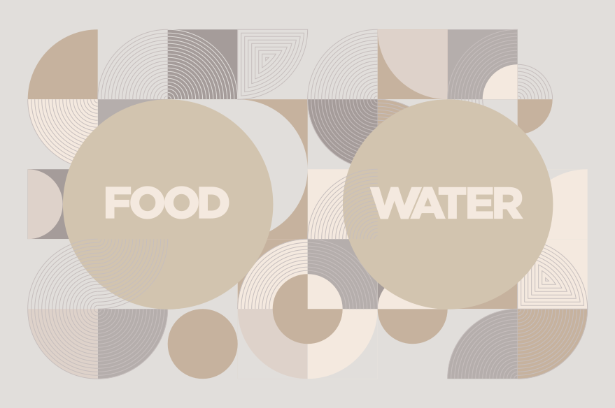 Tapis pour chien en vinyle eau et nourriture - TenStickers