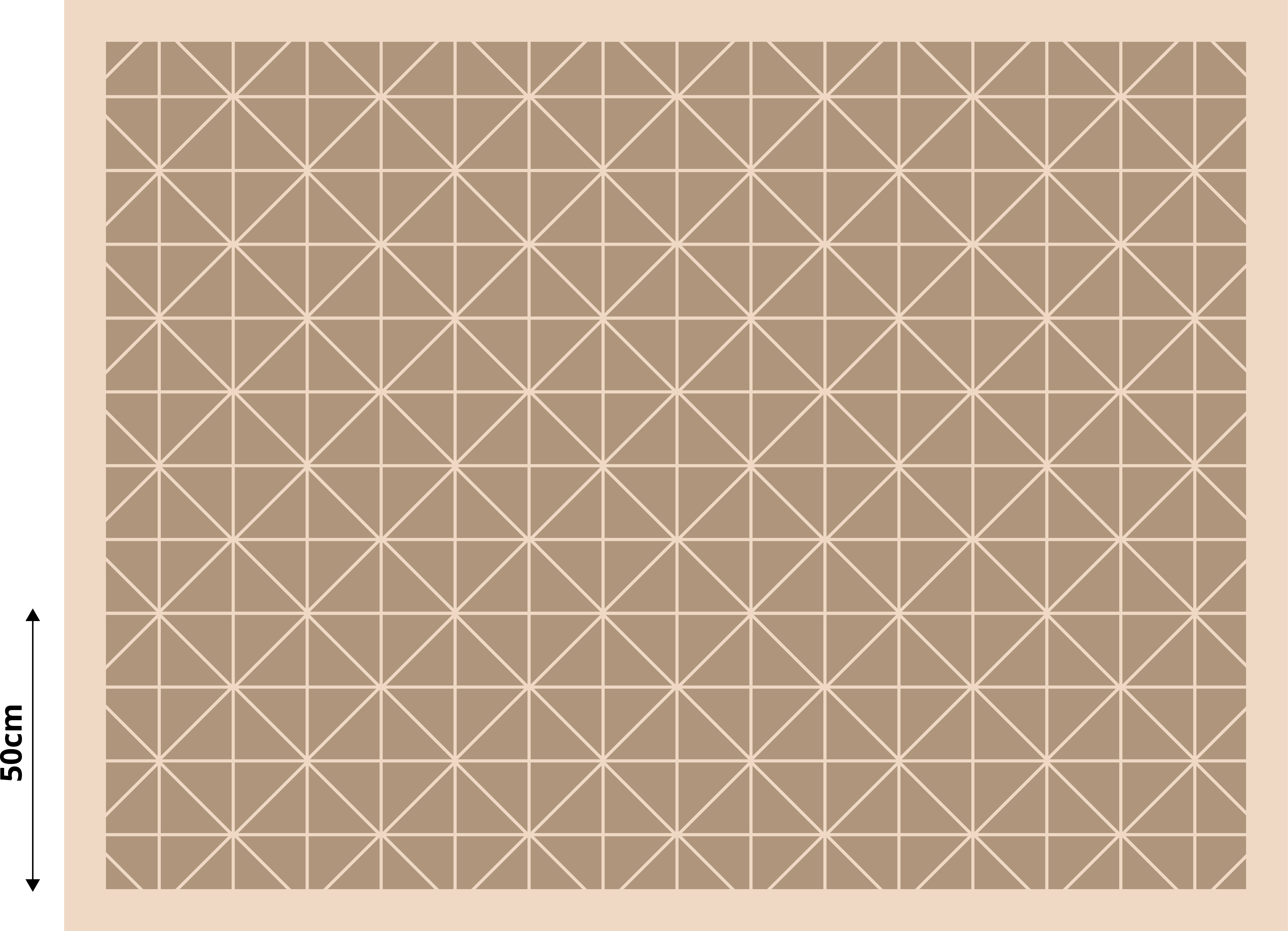 Tapis vinyle modernes formes géométriques beige - TenStickers