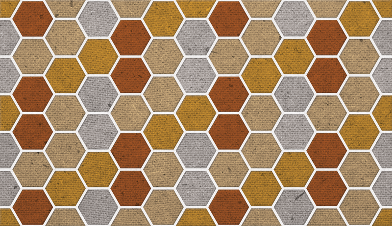 Tapis vinyle imitation de nid d'abeilles - TenStickers