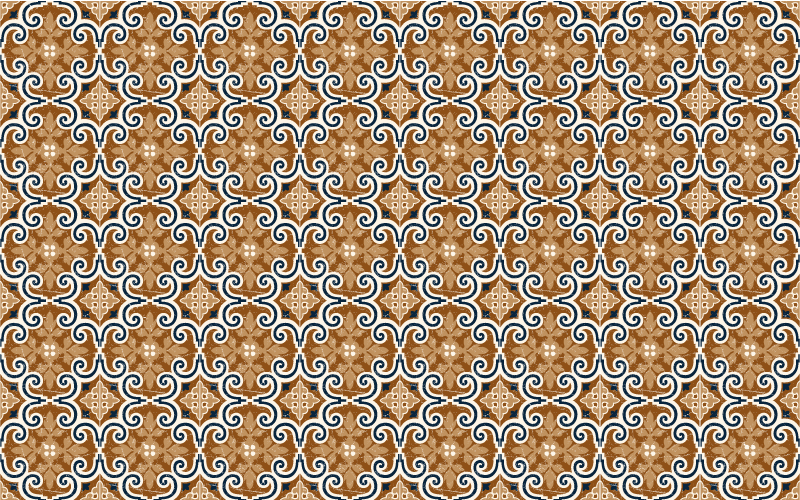 Tapis vinyle carreaux de style ciment brun - TenStickers