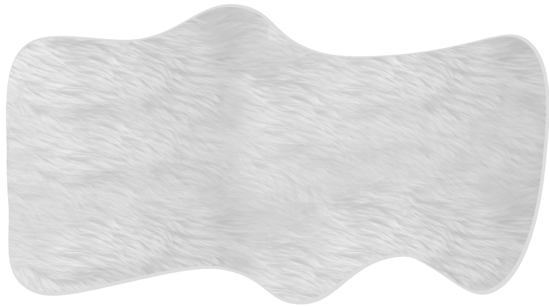 Tapis vinyle imitation poils de renne - TenStickers