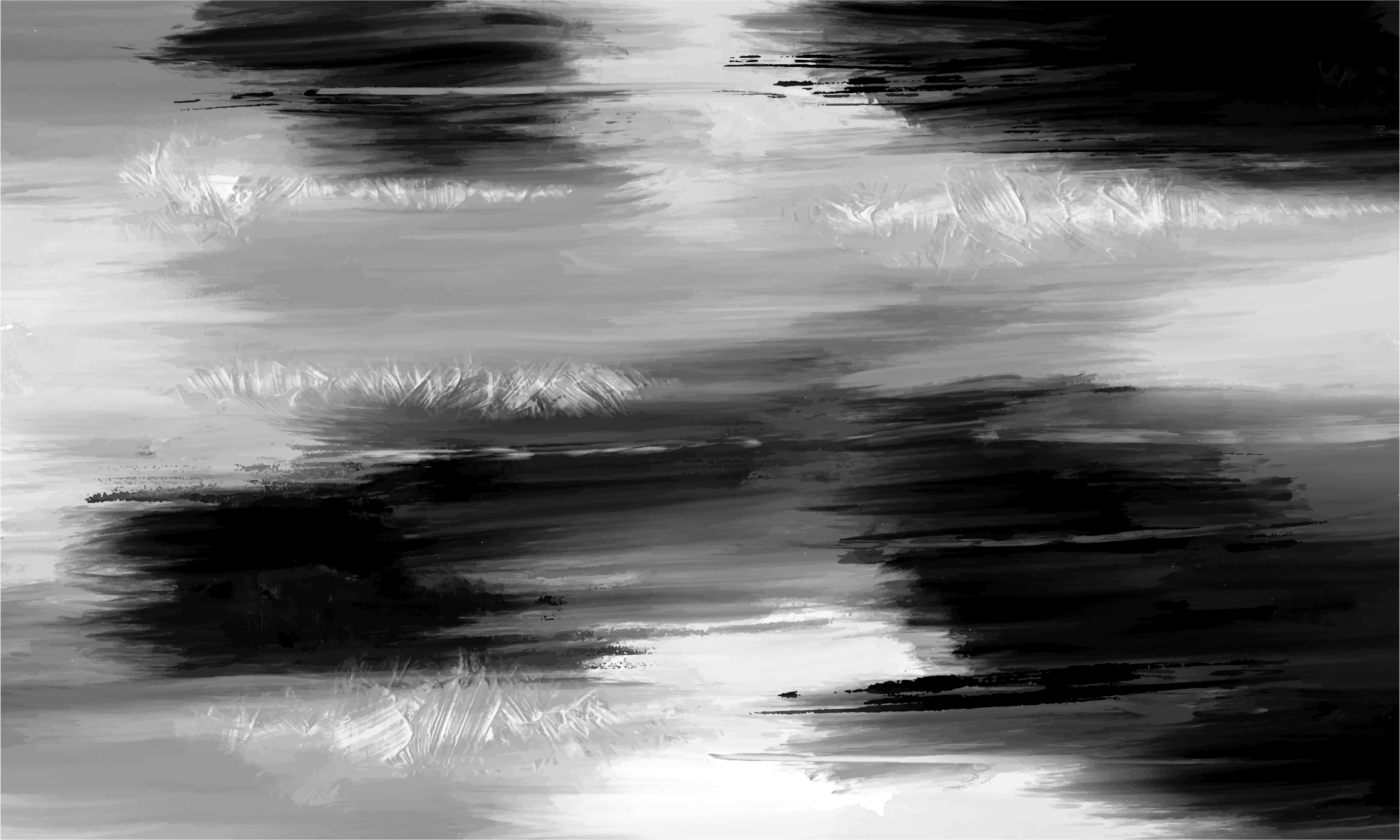 Tapis vinyle bureau motif peinture abstraite - TenStickers