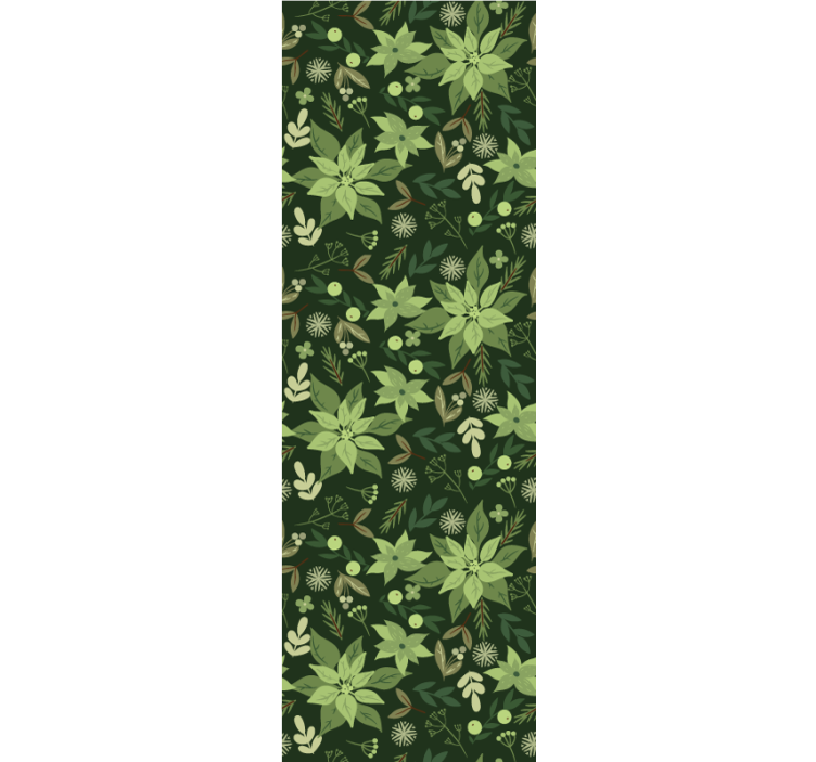 Papier peint feuillage motif naturel vert - TenStickers