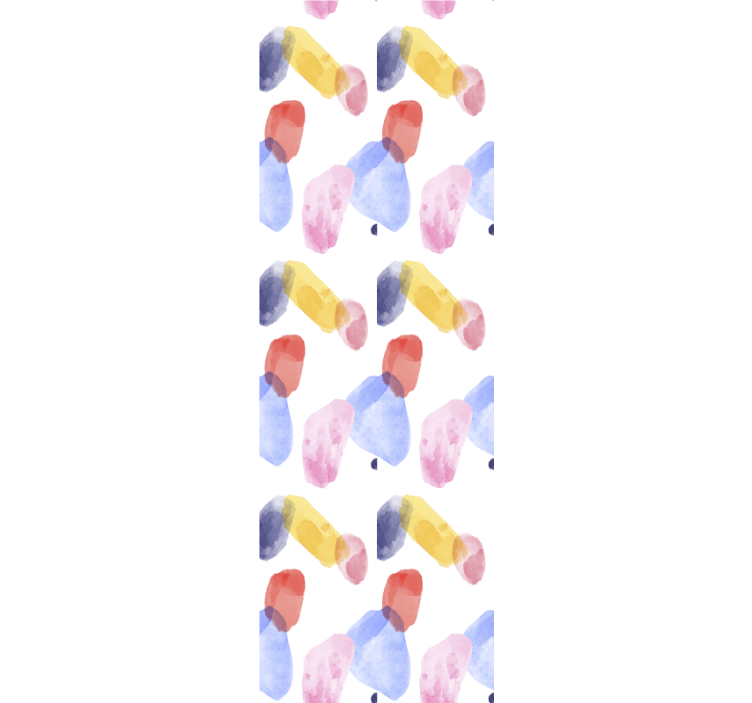 Papier peint abstrait motifs de couleurs douces - TenStickers