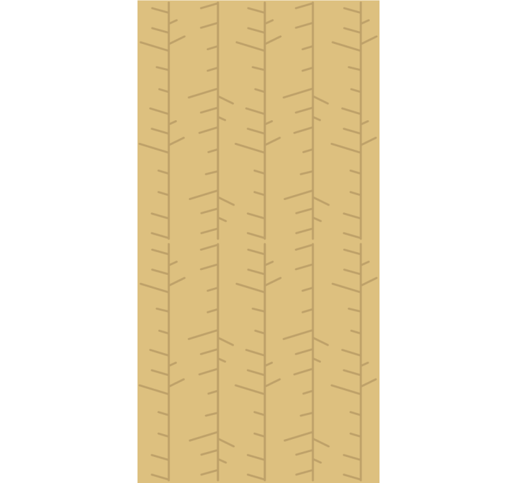 Papier peint arbres motif minimaliste stylisé - TenStickers