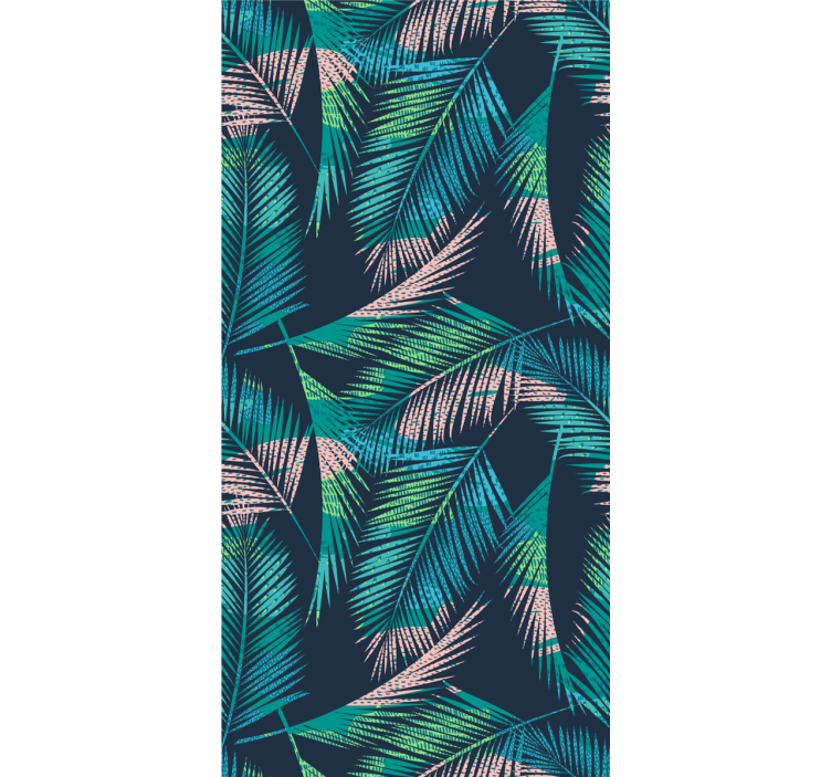 Papier peint nature ambiance palmier tropical - TenStickers