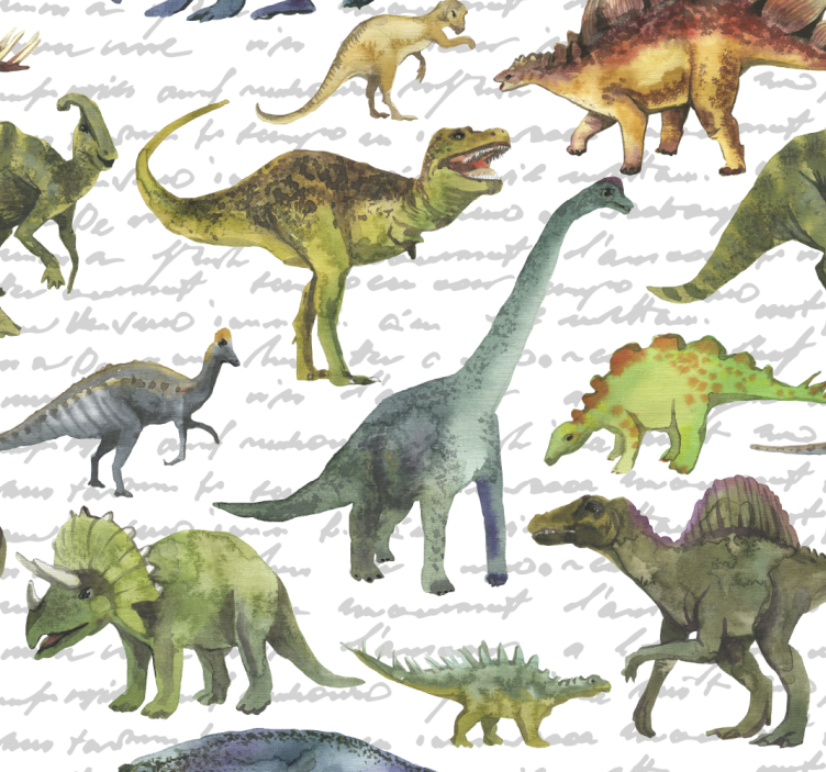 Papier peint dinosaures réalistes - TenStickers