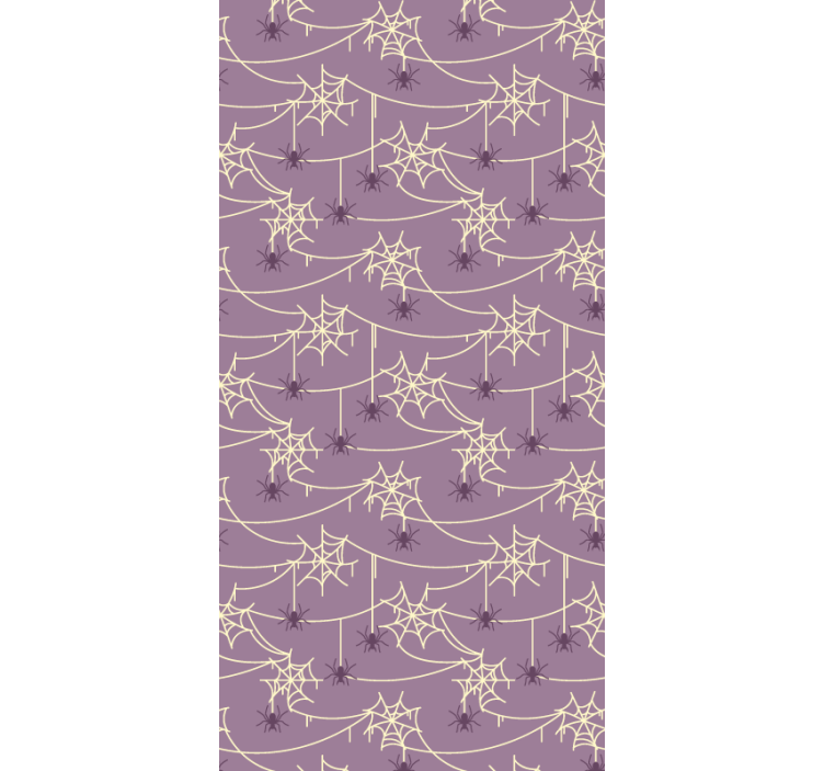 Papier peint halloween motif toile d'araignée - TenStickers