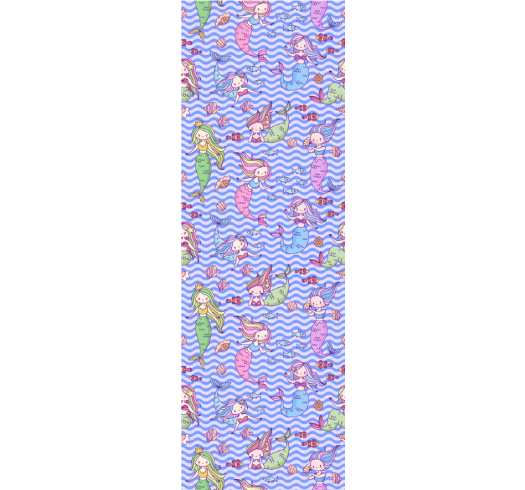 Papier peint chambre enfant images de sirènes - TenStickers