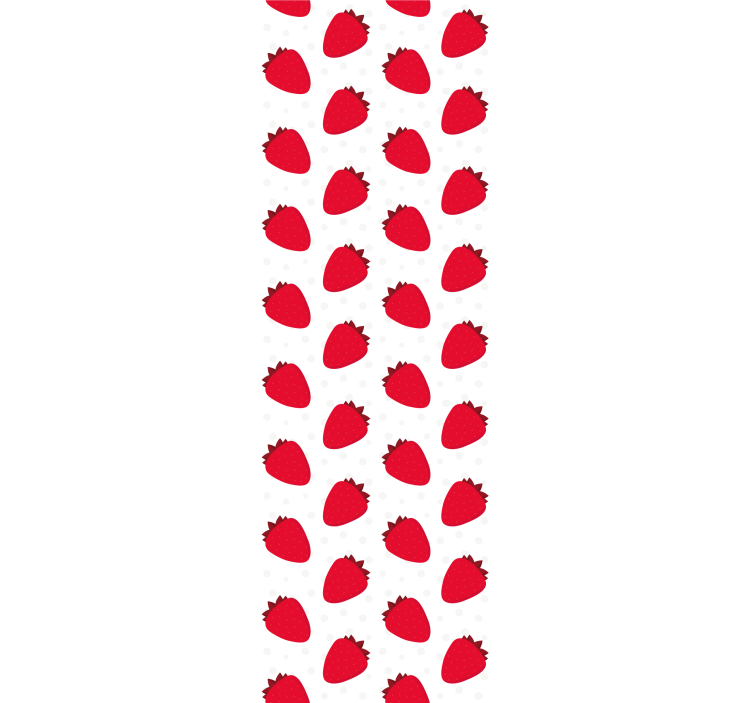 Papier peint cuisine motif de fruits rouges - TenStickers