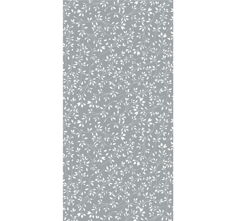 Papier peint feuillage silhouette feuillue - TenStickers