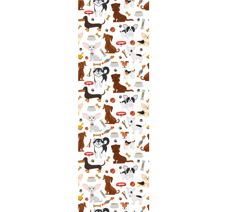 Papier peint chiens personnages canins - TenStickers
