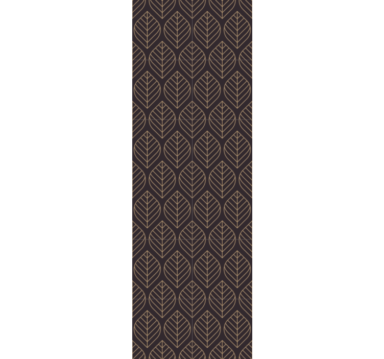 Papier peint feuillage élégance du motif de feuille - TenStickers