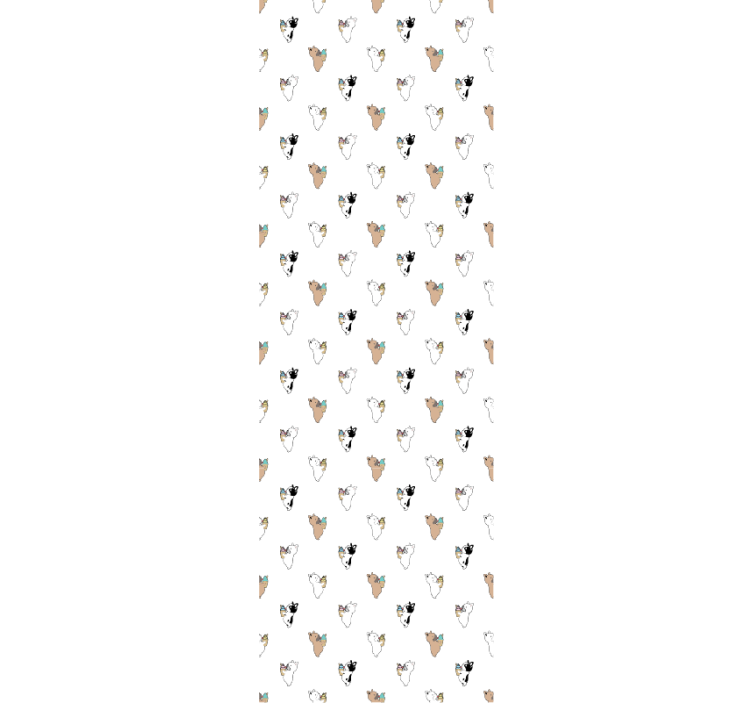 Papier peint chiens silhouette canine - TenStickers