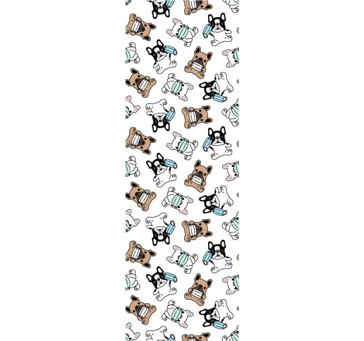 Papier peint chiens patineurs canins - TenStickers