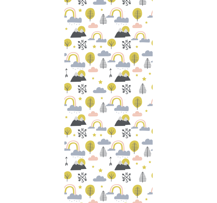 Papier peint chambre enfant scène de nature ludique - TenStickers