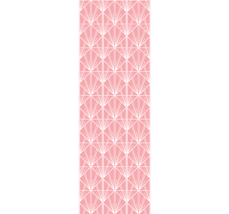 Papier peint moderne motif géométrique rose - TenStickers