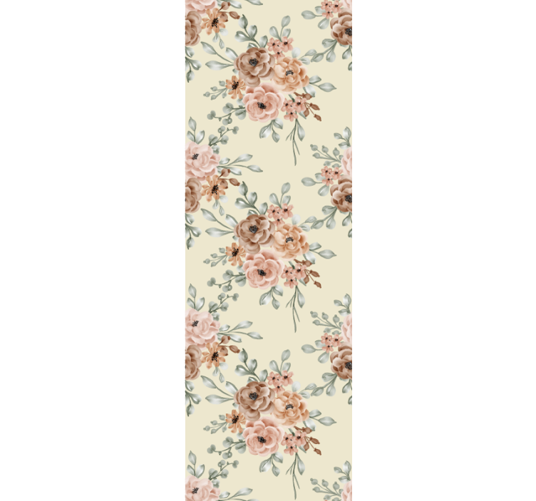 Papier peint salon composition botanique - TenStickers