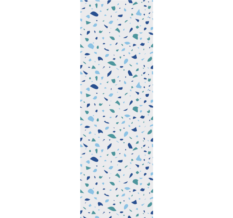 Papier peint motif terrazzo bleu simple - TenStickers
