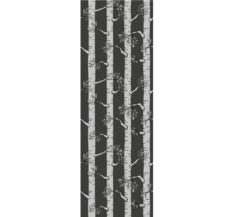 Papier peint arbres élégante forêt de bouleaux - TenStickers