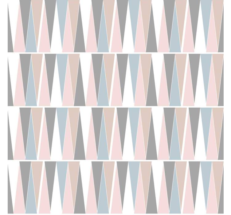 Papier peint moderne triangles scandinaves - TenStickers
