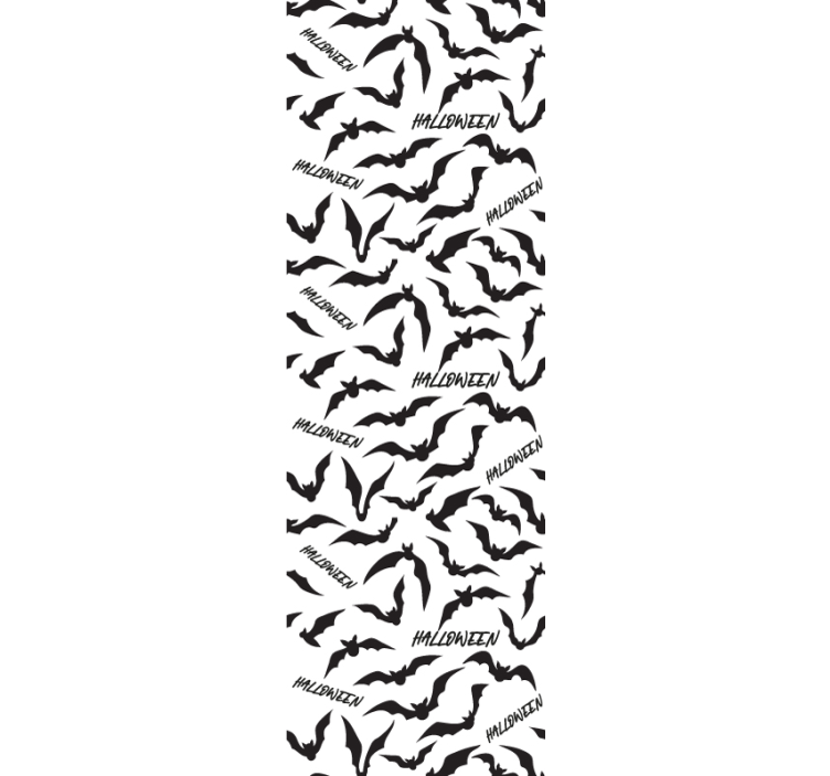 Papier peint halloween chauves-souris et texte - TenStickers
