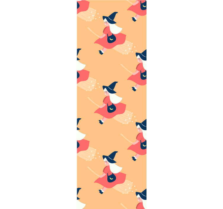 Papier peint halloween figurines de sorcières magiques - TenStickers