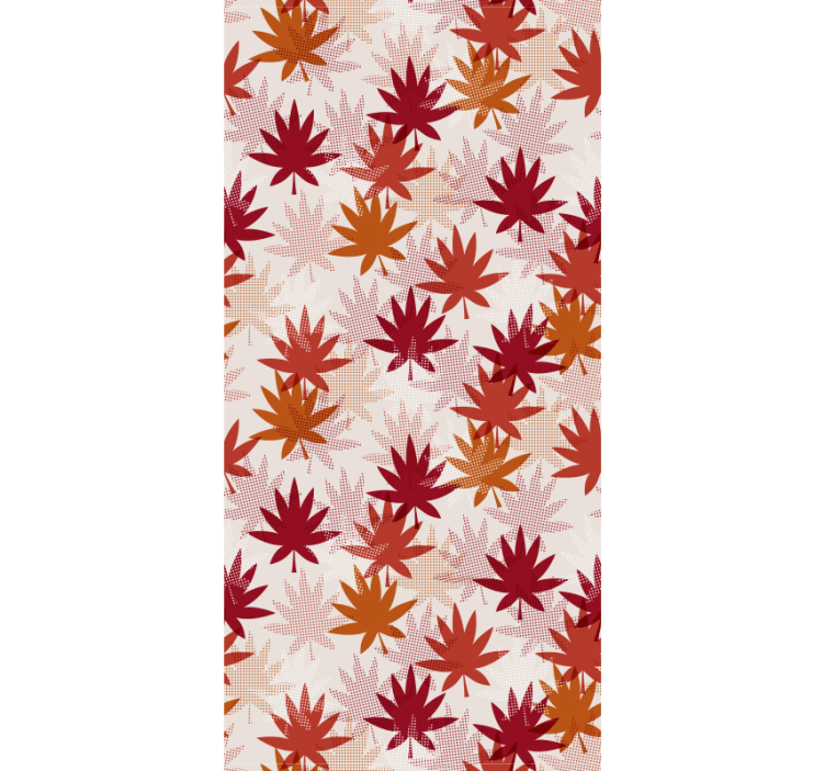 Papier peint feuillage motif aux tons d'automne - TenStickers