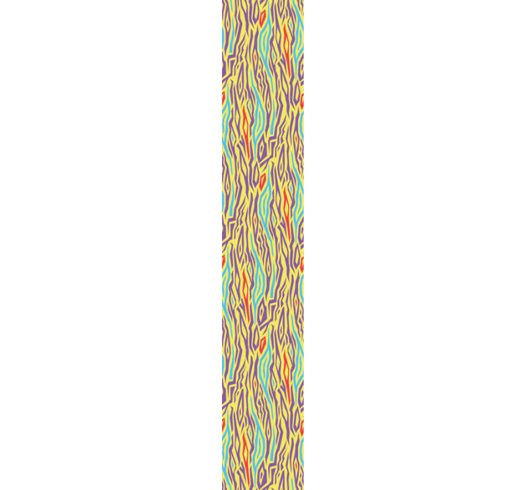 Papier peint abstrait vagues colorées - TenStickers