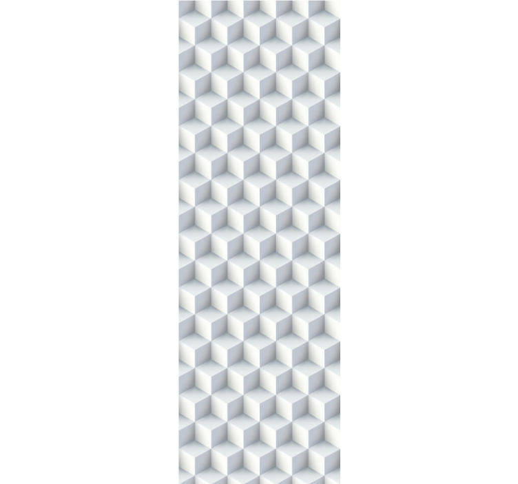 Papier peint 3d effet Cubes blancs - TenStickers