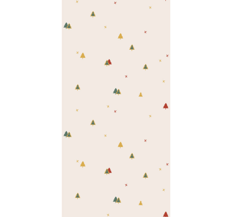Papier peint nature motif de forêt festive - TenStickers