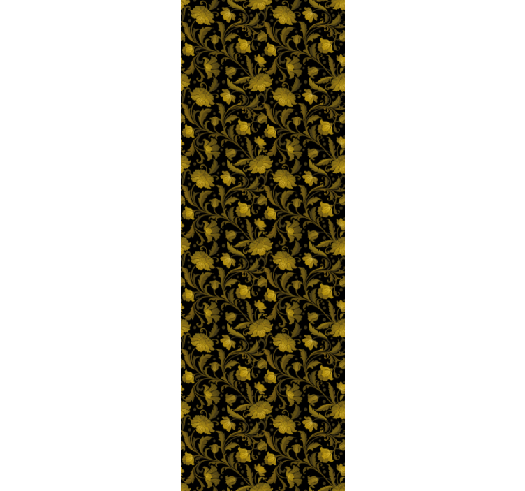 Papier peint fleuri fleurs ornementales - TenStickers