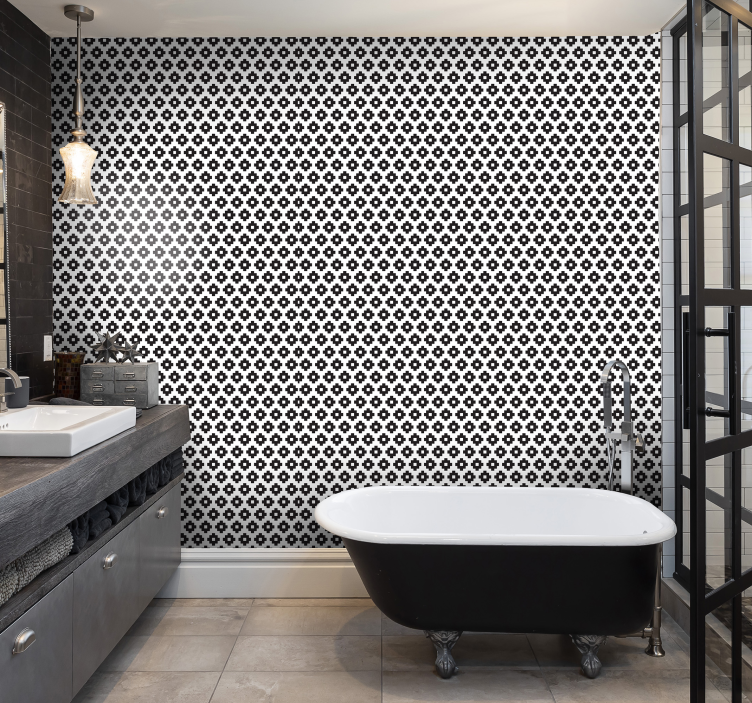 Papier peint salle de bain de style moderne - TenStickers