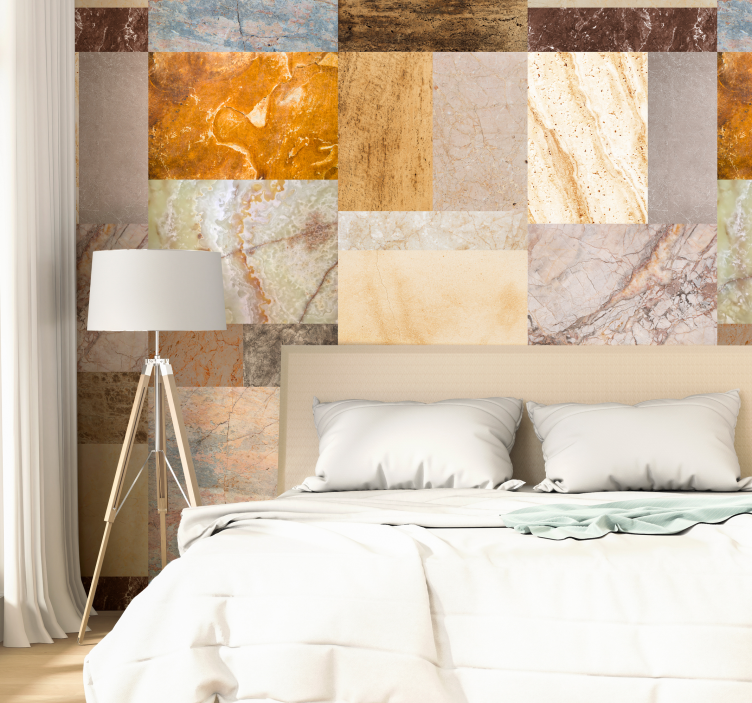 élégance du papier peint texturé en marbre - TenStickers