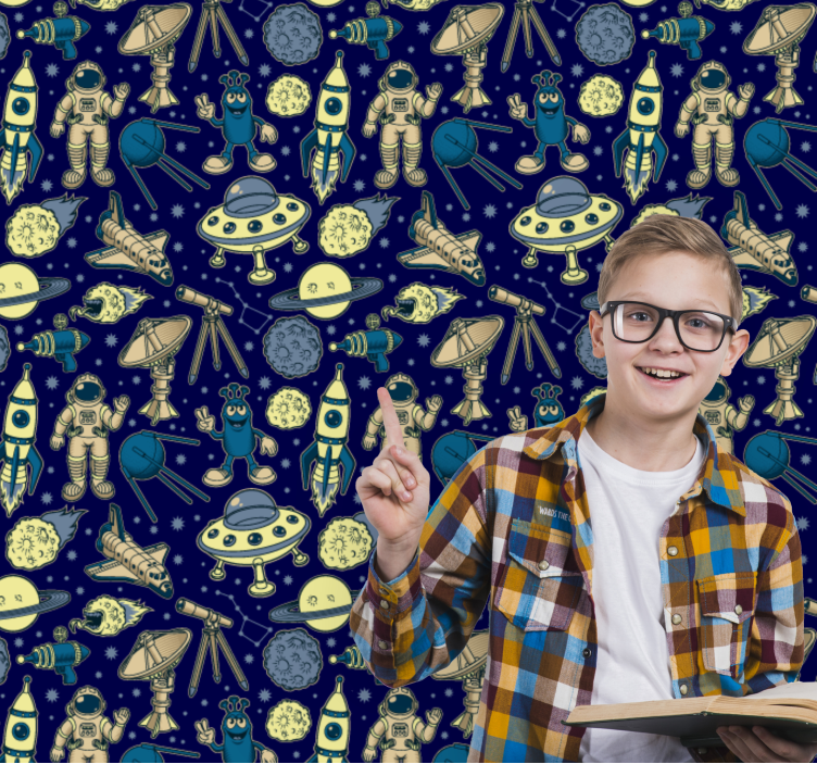 Papier peint art thème de l'exploration spatiale - TenStickers